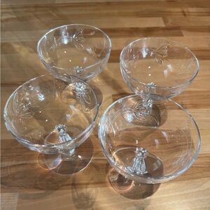 Vintage coupe glasses